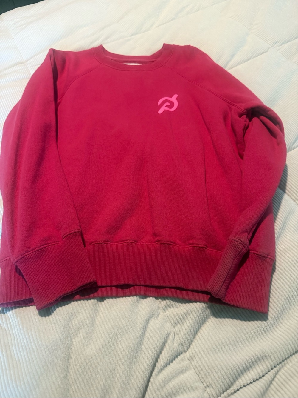 Peloton/Spiritual Gangster Raspberry Pink Graphic Sweatshirt - Picture 2 of 3